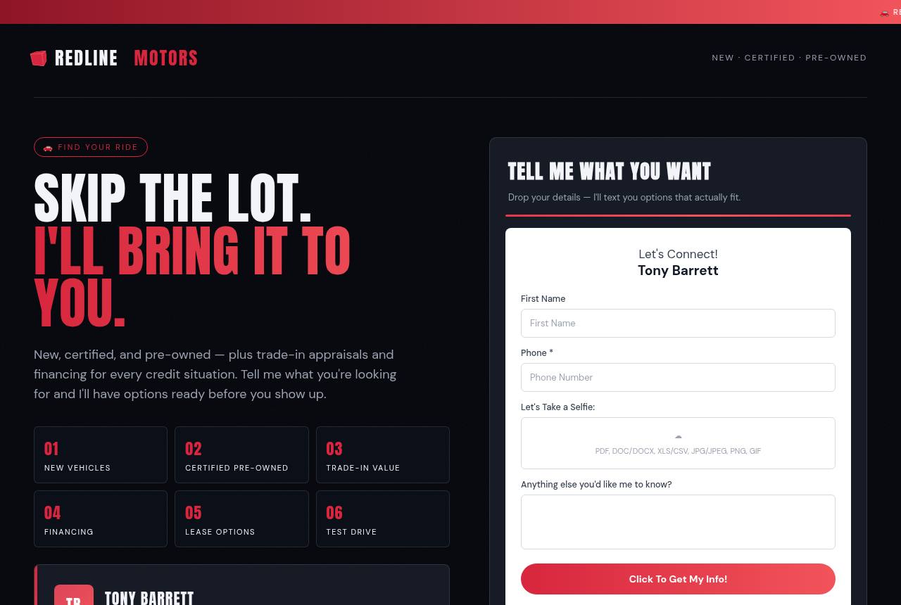 Auto Sales Professional template preview