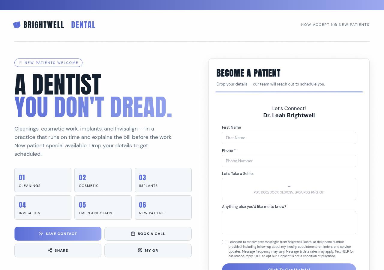 Dental Practice template preview