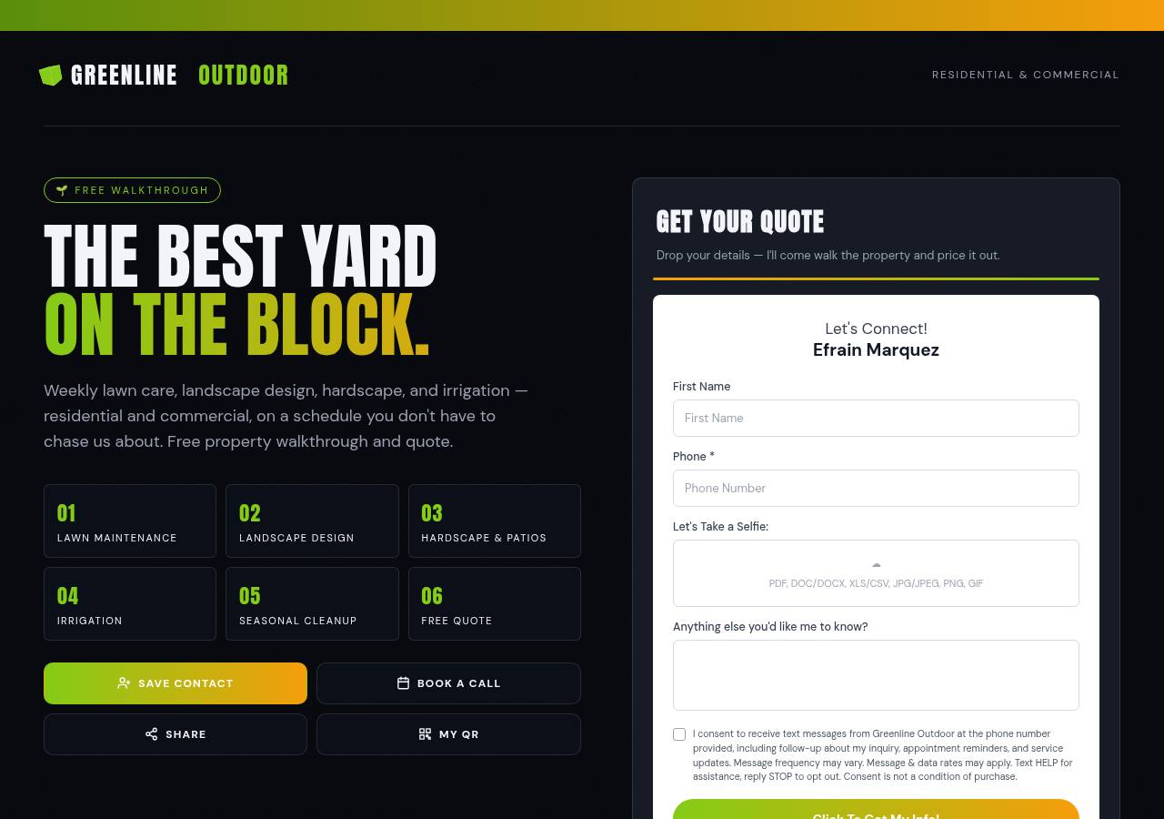 Landscaping / Lawn Care template preview
