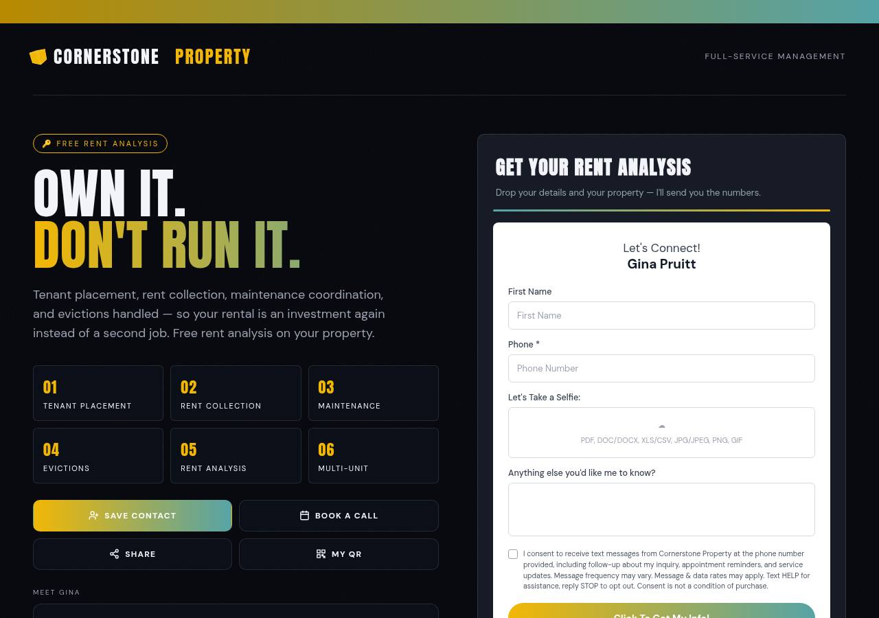 Property Manager template preview