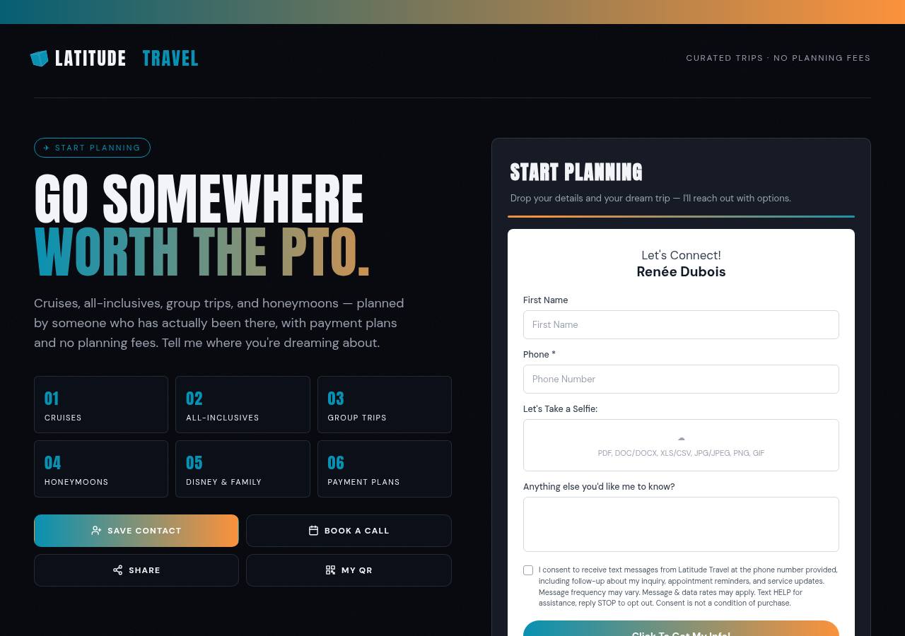 Travel Advisor template preview